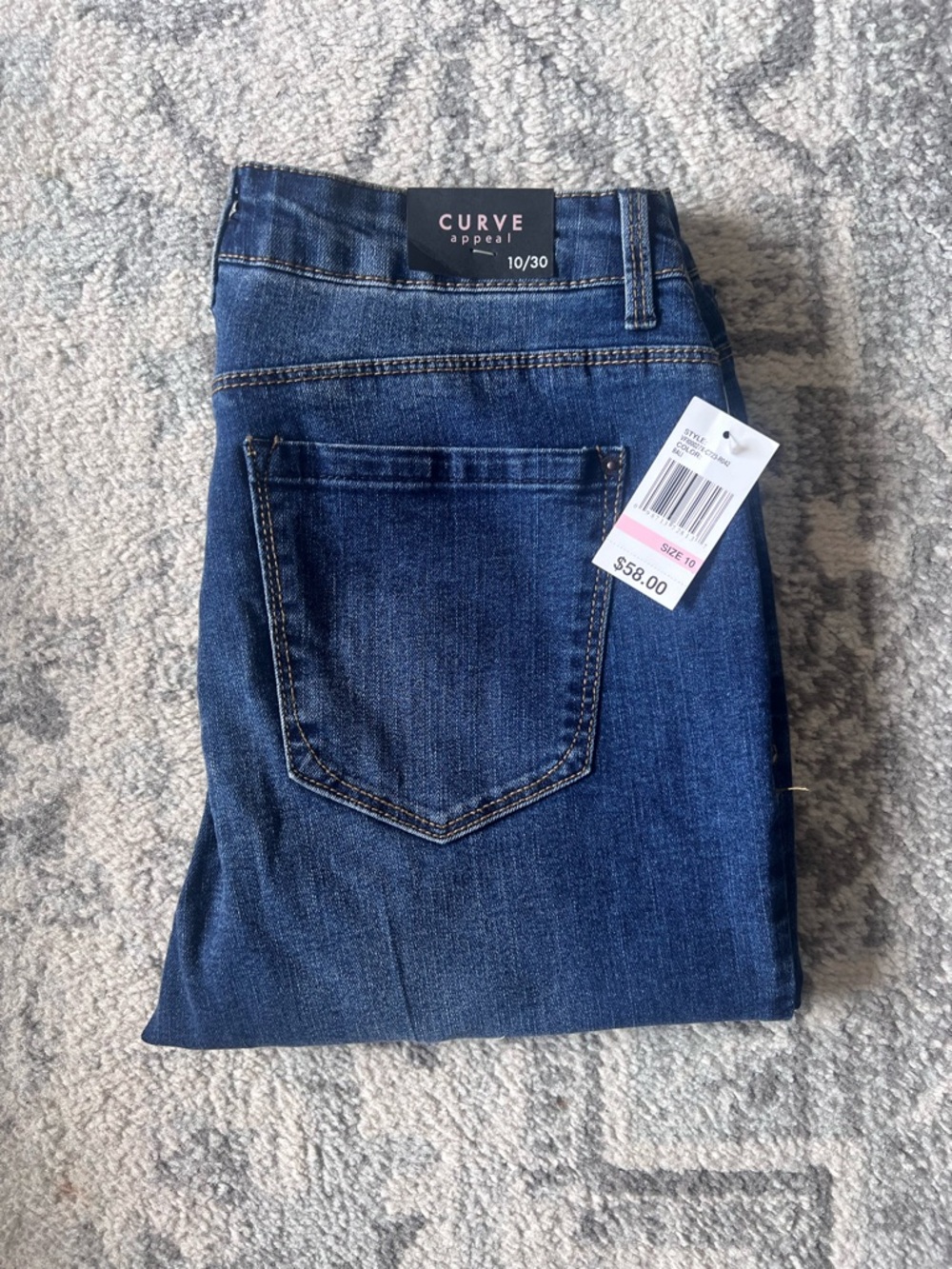 Curve Appeal Dark Blue Denim Jeans - Size 10 (10/30) NWT 👖